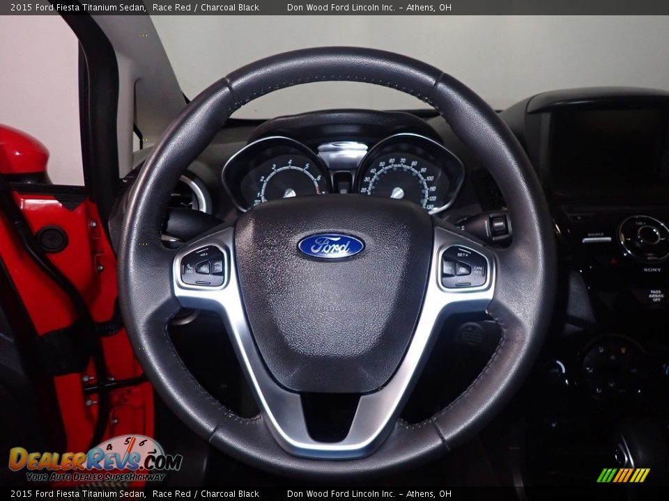 2015 Ford Fiesta Titanium Sedan Race Red / Charcoal Black Photo #28