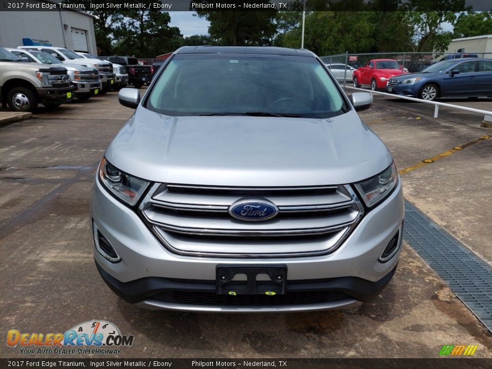 2017 Ford Edge Titanium Ingot Silver Metallic / Ebony Photo #2