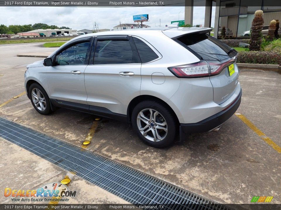 2017 Ford Edge Titanium Ingot Silver Metallic / Ebony Photo #5