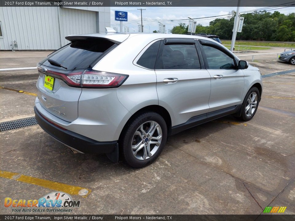 2017 Ford Edge Titanium Ingot Silver Metallic / Ebony Photo #7