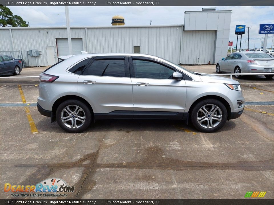 Ingot Silver Metallic 2017 Ford Edge Titanium Photo #8