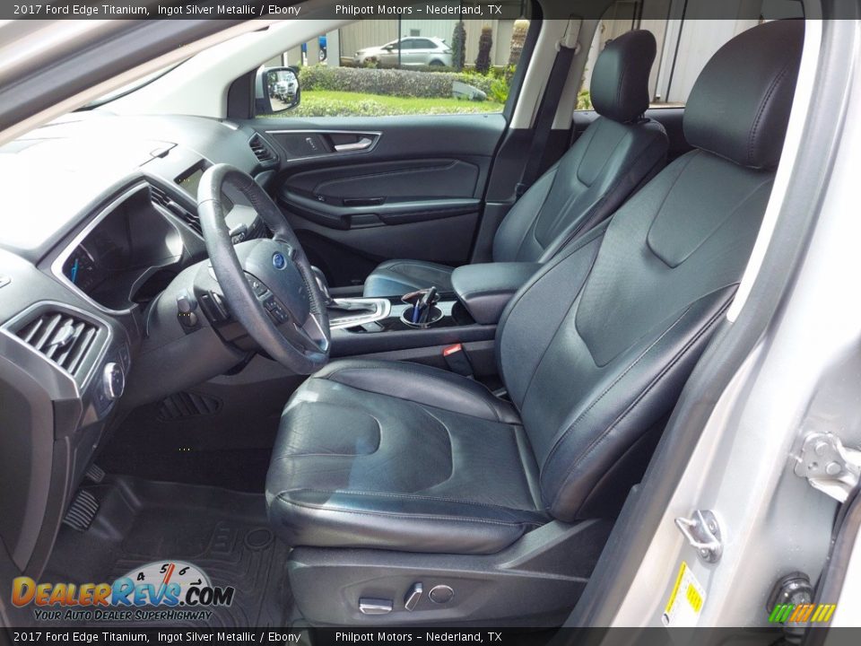 Front Seat of 2017 Ford Edge Titanium Photo #10