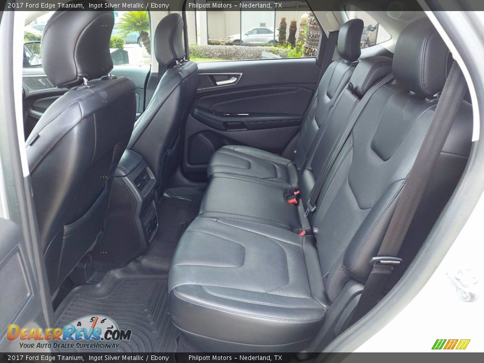 Rear Seat of 2017 Ford Edge Titanium Photo #12