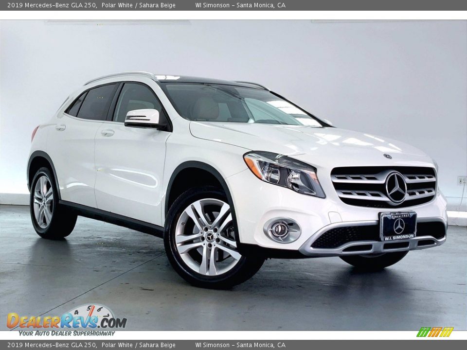 2019 Mercedes-Benz GLA 250 Polar White / Sahara Beige Photo #34