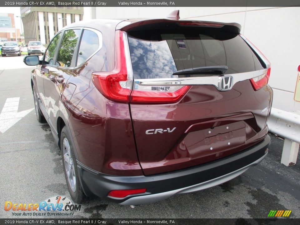 2019 Honda CR-V EX AWD Basque Red Pearl II / Gray Photo #3