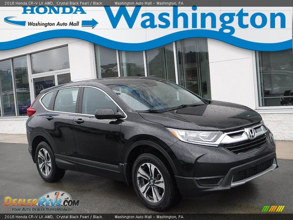 2018 Honda CR-V LX AWD Crystal Black Pearl / Black Photo #1