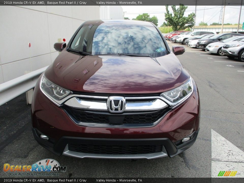 2019 Honda CR-V EX AWD Basque Red Pearl II / Gray Photo #9