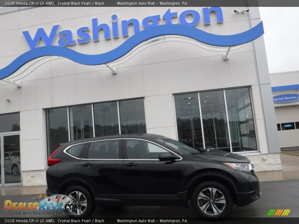 2018 Honda CR-V LX AWD Crystal Black Pearl / Black Photo #2