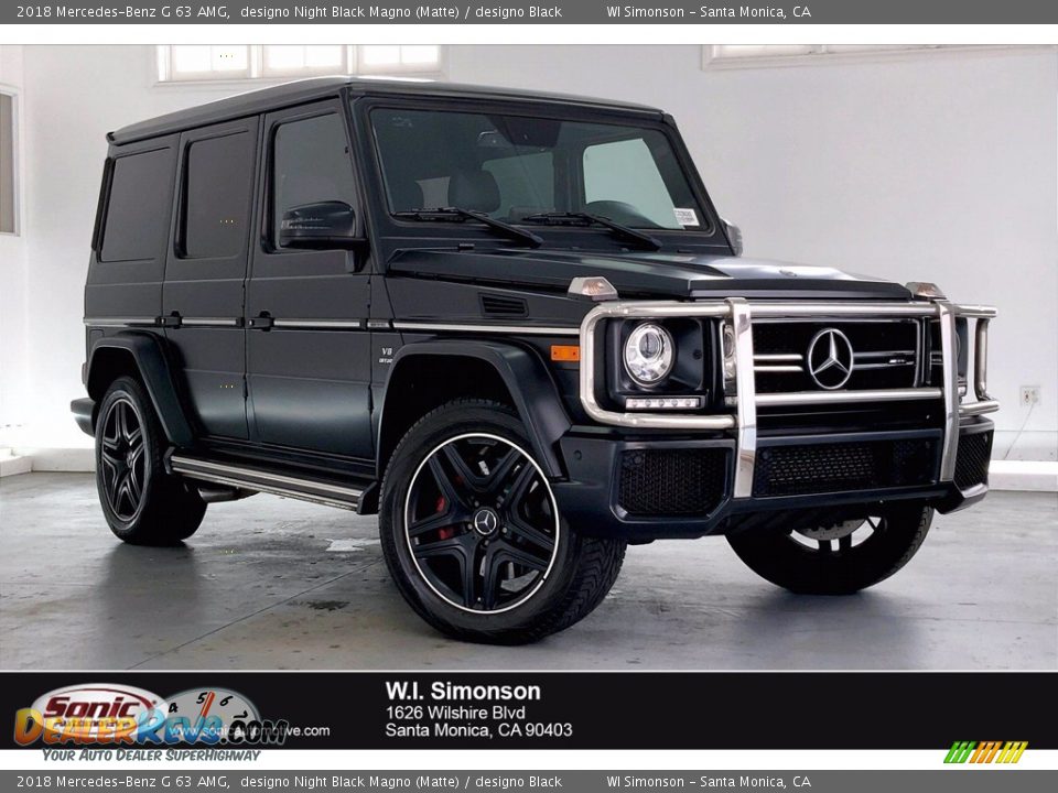 2018 Mercedes-Benz G 63 AMG designo Night Black Magno (Matte) / designo Black Photo #1