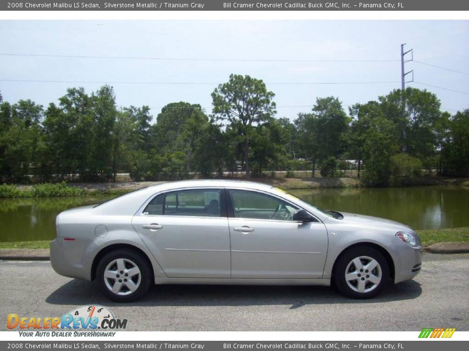 2008 Chevrolet Malibu LS Sedan Silverstone Metallic / Titanium Gray Photo #1