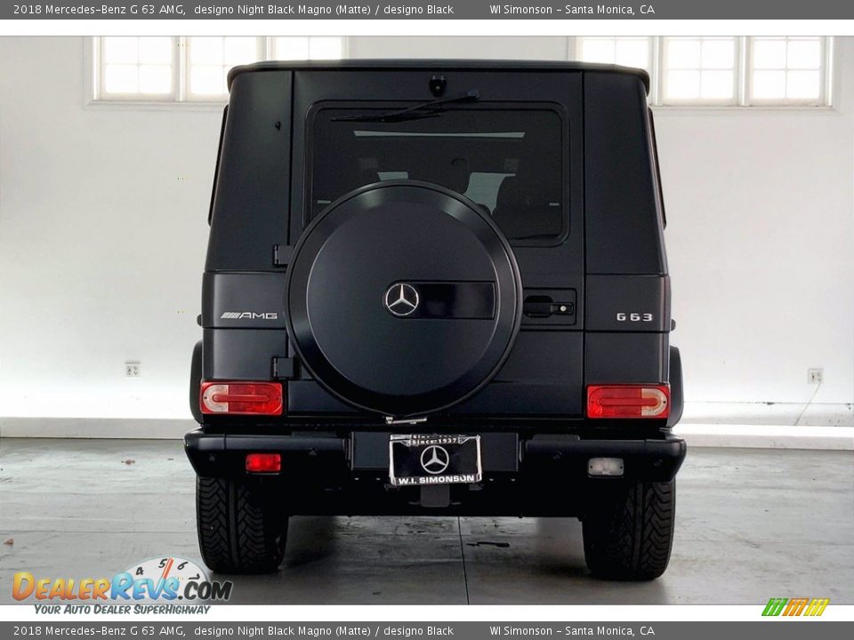 2018 Mercedes-Benz G 63 AMG designo Night Black Magno (Matte) / designo Black Photo #3