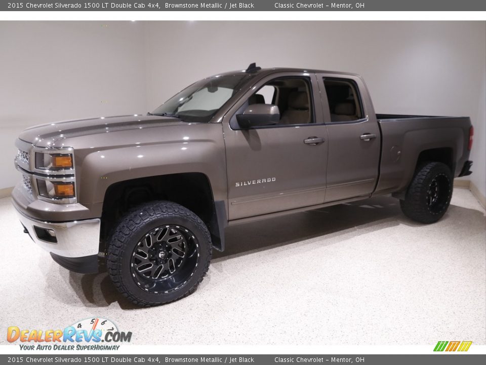 2015 Chevrolet Silverado 1500 LT Double Cab 4x4 Brownstone Metallic / Jet Black Photo #3