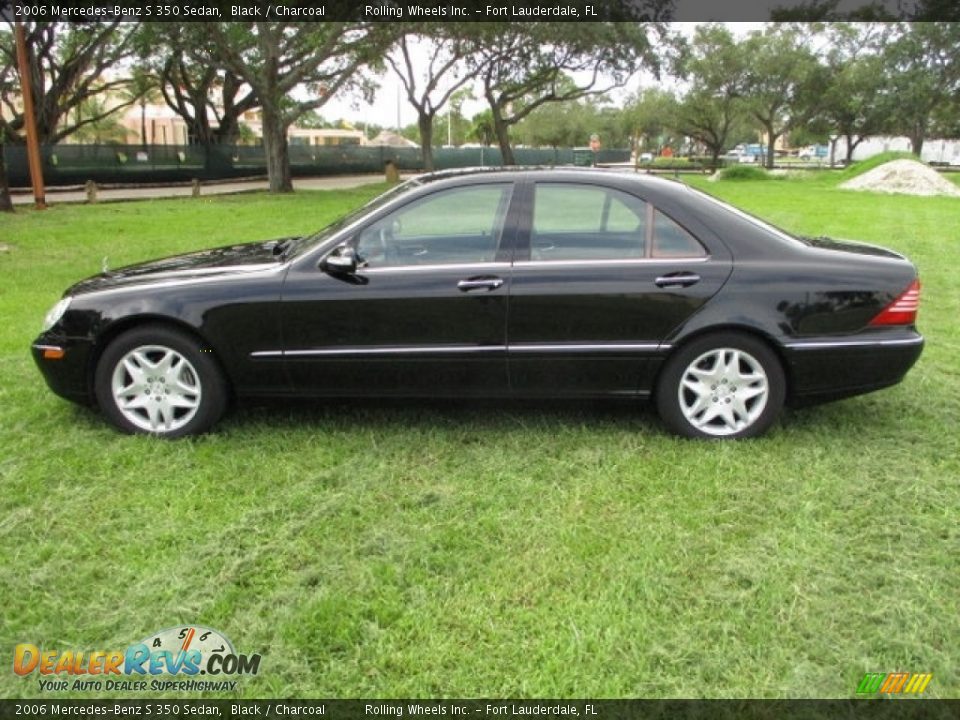 2006 Mercedes-Benz S 350 Sedan Black / Charcoal Photo #3