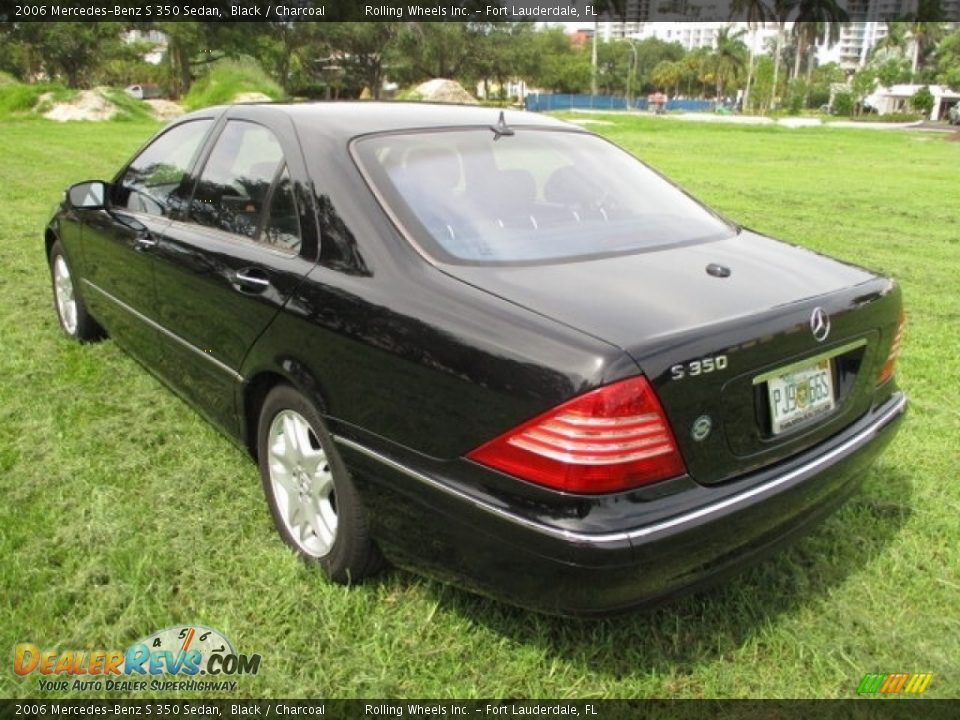 2006 Mercedes-Benz S 350 Sedan Black / Charcoal Photo #5