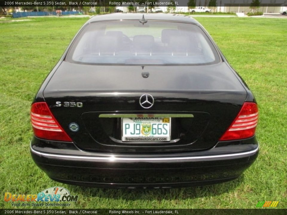 2006 Mercedes-Benz S 350 Sedan Black / Charcoal Photo #7