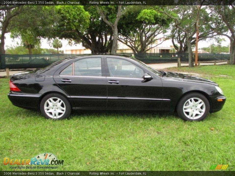 2006 Mercedes-Benz S 350 Sedan Black / Charcoal Photo #9