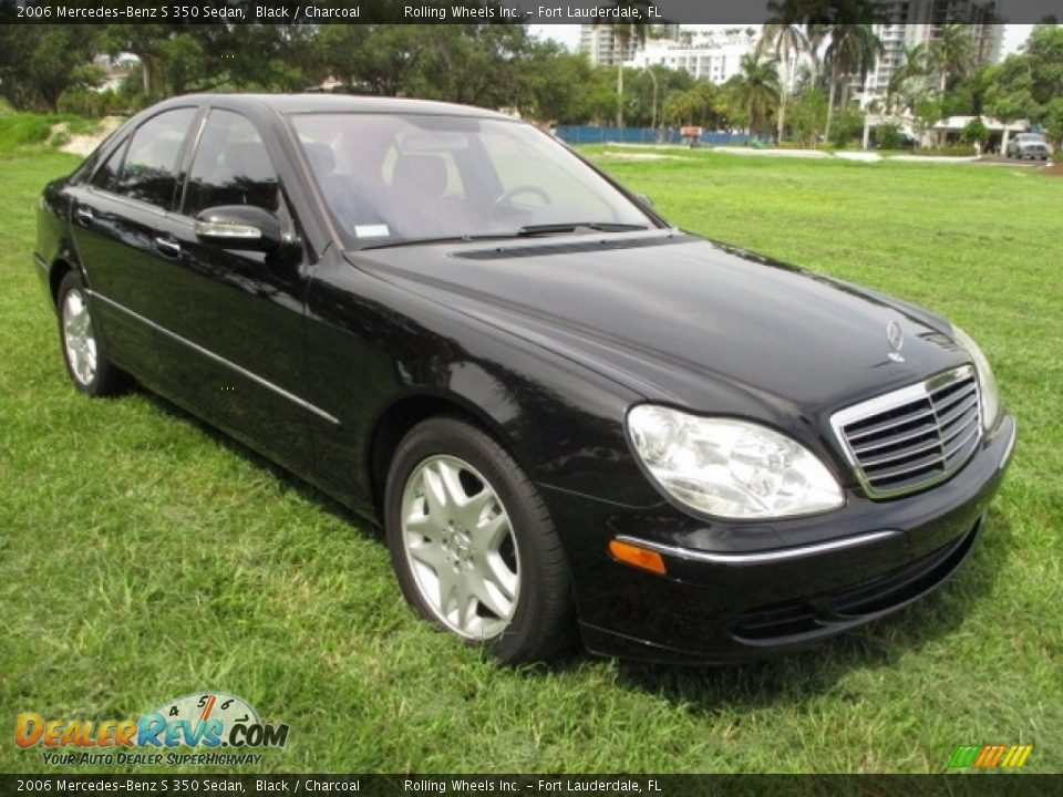 2006 Mercedes-Benz S 350 Sedan Black / Charcoal Photo #11