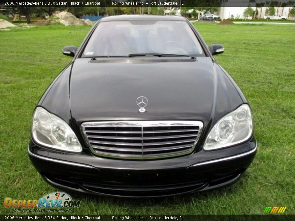 2006 Mercedes-Benz S 350 Sedan Black / Charcoal Photo #13