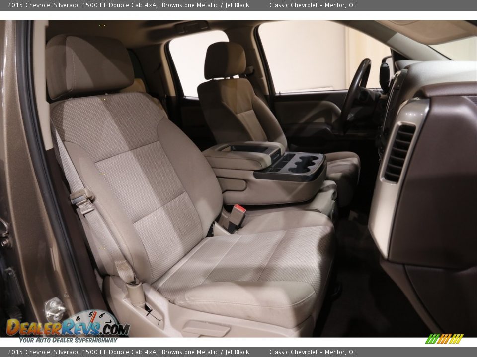 2015 Chevrolet Silverado 1500 LT Double Cab 4x4 Brownstone Metallic / Jet Black Photo #14