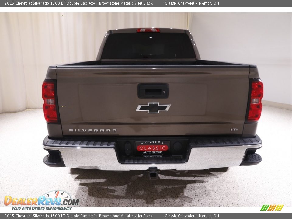 2015 Chevrolet Silverado 1500 LT Double Cab 4x4 Brownstone Metallic / Jet Black Photo #17