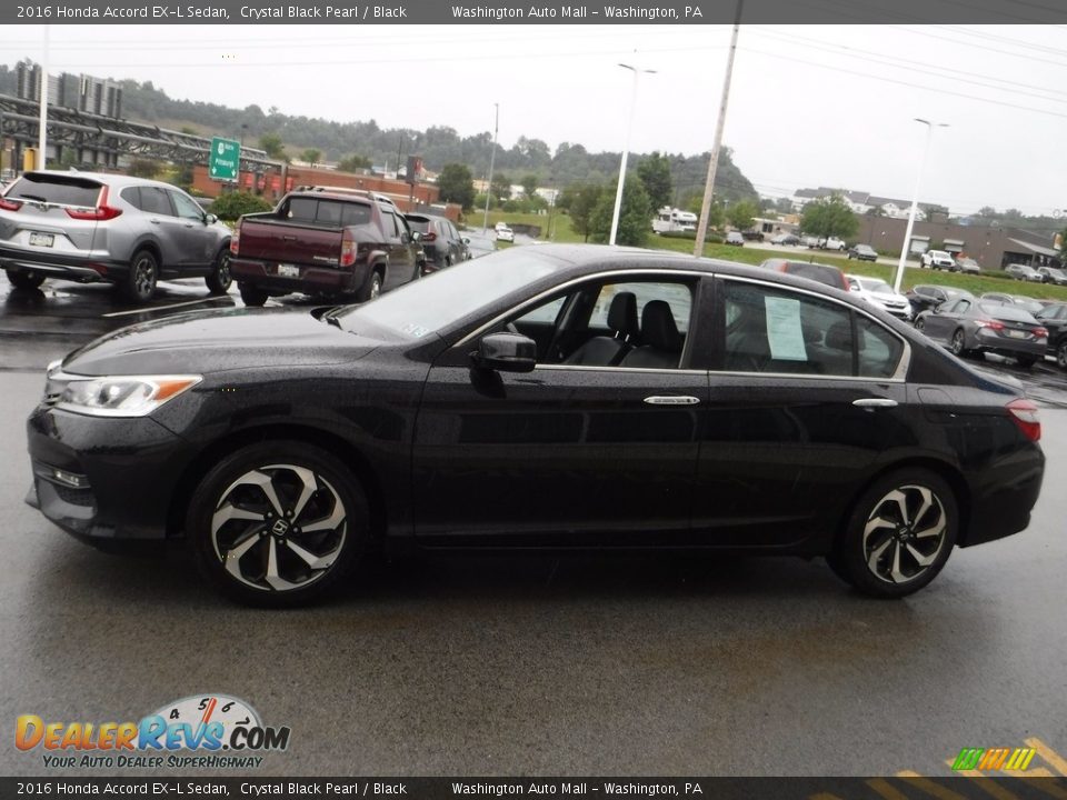 2016 Honda Accord EX-L Sedan Crystal Black Pearl / Black Photo #6