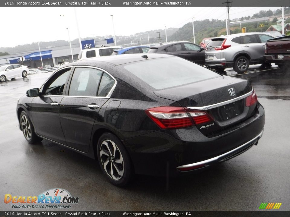 2016 Honda Accord EX-L Sedan Crystal Black Pearl / Black Photo #7