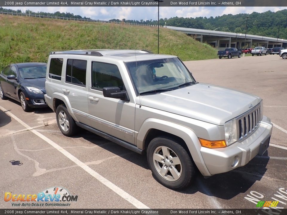 2008 Jeep Commander Limited 4x4 Mineral Gray Metallic / Dark Khaki/Light Graystone Photo #2