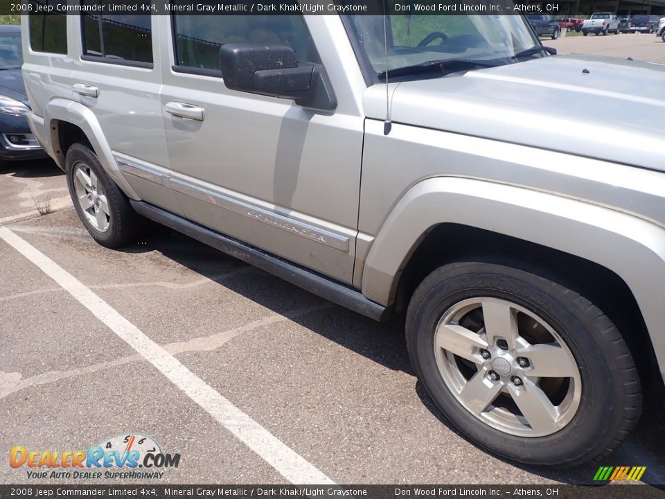 2008 Jeep Commander Limited 4x4 Mineral Gray Metallic / Dark Khaki/Light Graystone Photo #3