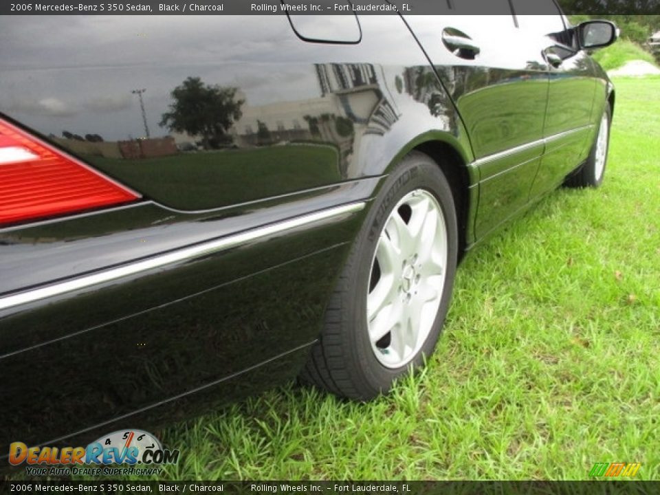 2006 Mercedes-Benz S 350 Sedan Black / Charcoal Photo #24