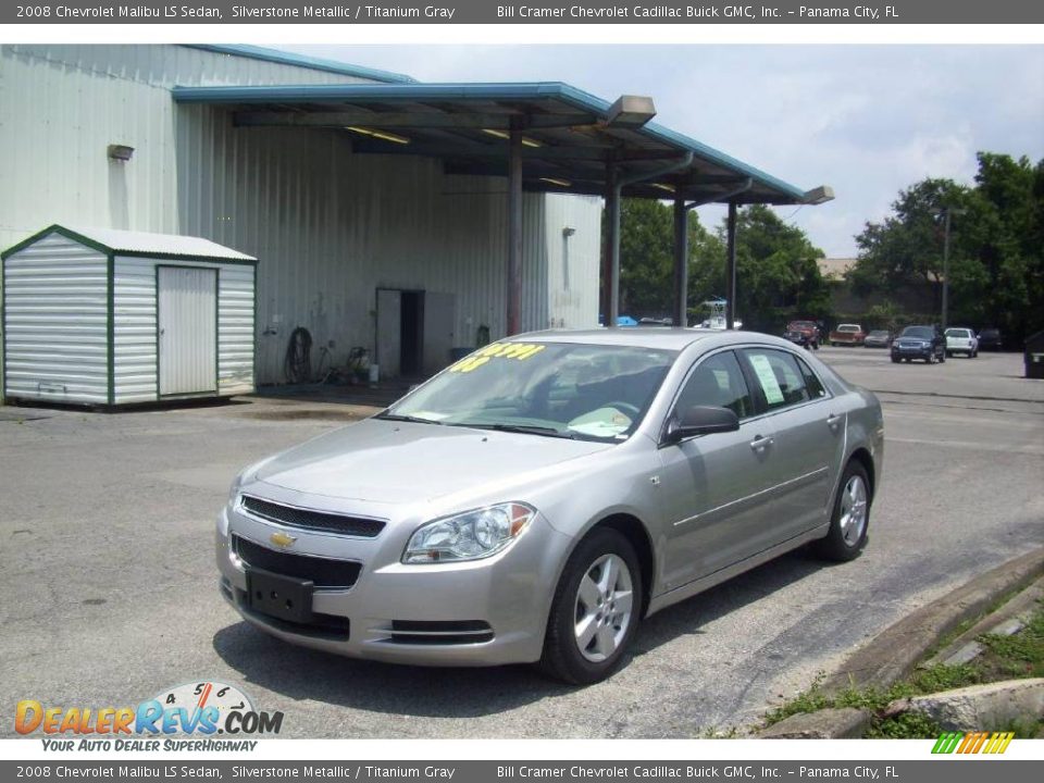 2008 Chevrolet Malibu LS Sedan Silverstone Metallic / Titanium Gray Photo #3