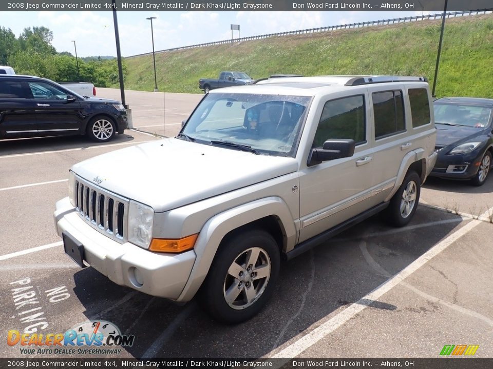 2008 Jeep Commander Limited 4x4 Mineral Gray Metallic / Dark Khaki/Light Graystone Photo #7