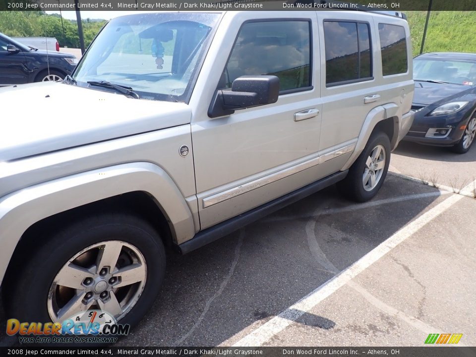 2008 Jeep Commander Limited 4x4 Mineral Gray Metallic / Dark Khaki/Light Graystone Photo #8