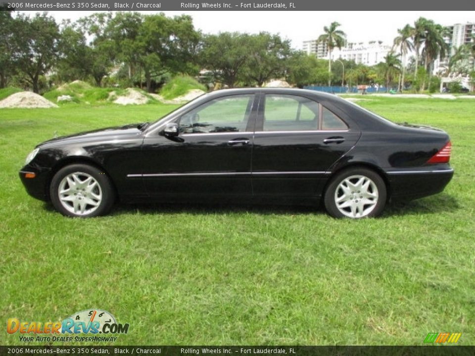 2006 Mercedes-Benz S 350 Sedan Black / Charcoal Photo #29