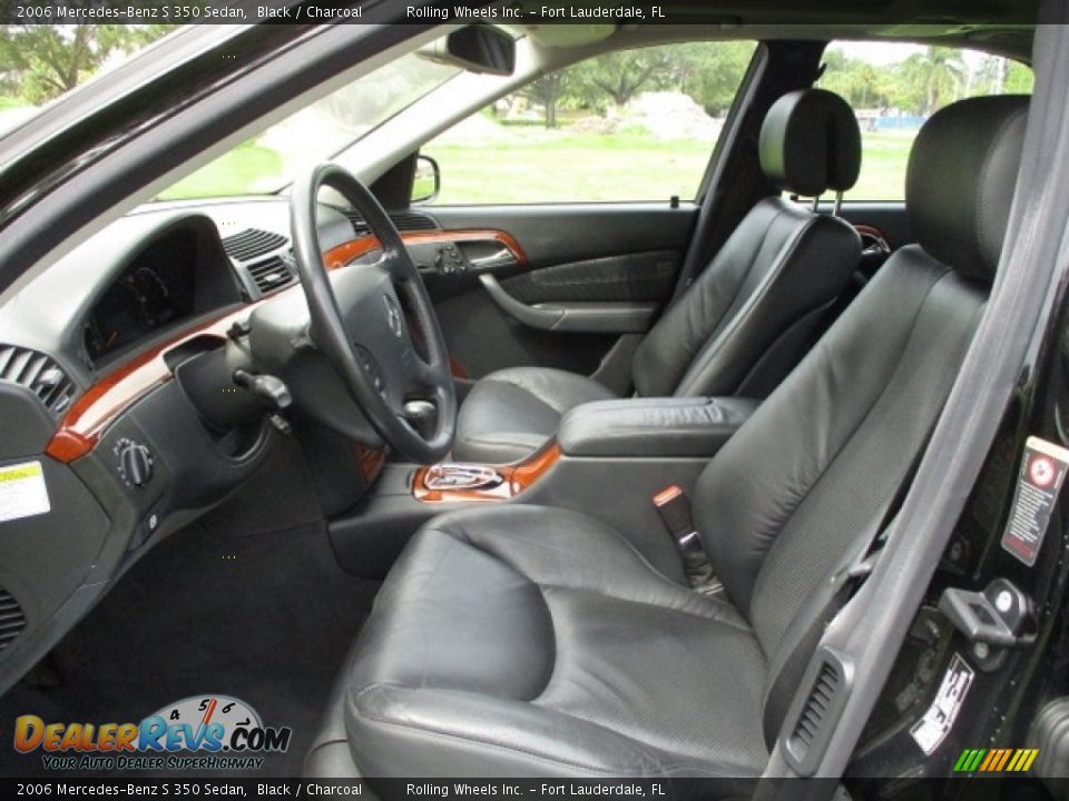 2006 Mercedes-Benz S 350 Sedan Black / Charcoal Photo #30