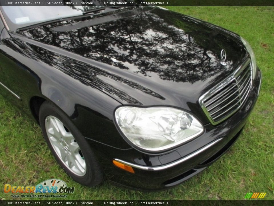 2006 Mercedes-Benz S 350 Sedan Black / Charcoal Photo #31
