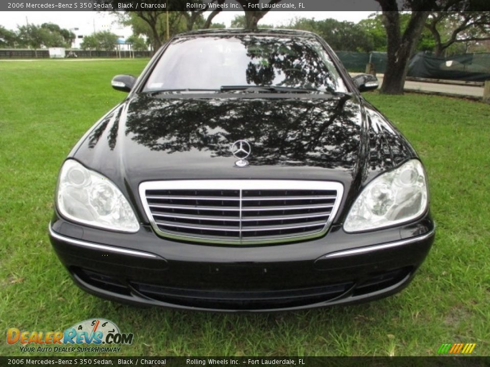 2006 Mercedes-Benz S 350 Sedan Black / Charcoal Photo #33