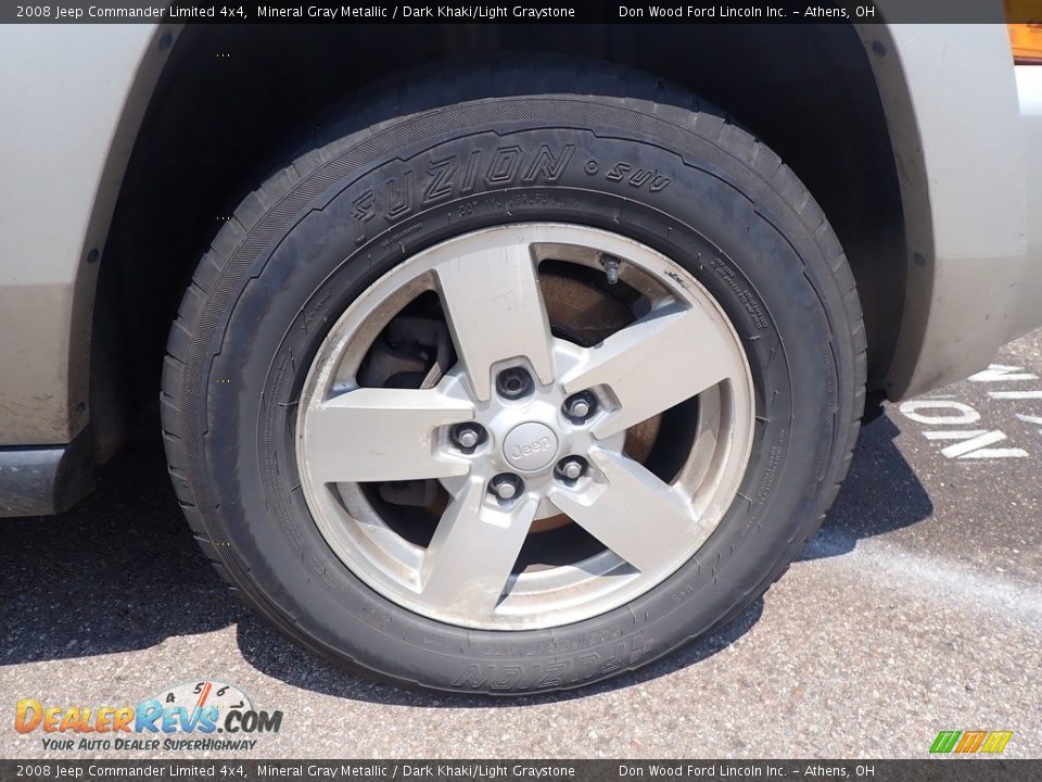 2008 Jeep Commander Limited 4x4 Mineral Gray Metallic / Dark Khaki/Light Graystone Photo #14