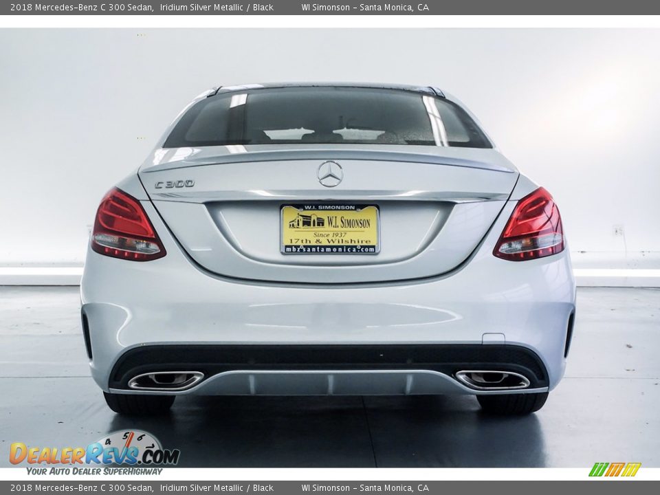2018 Mercedes-Benz C 300 Sedan Iridium Silver Metallic / Black Photo #4