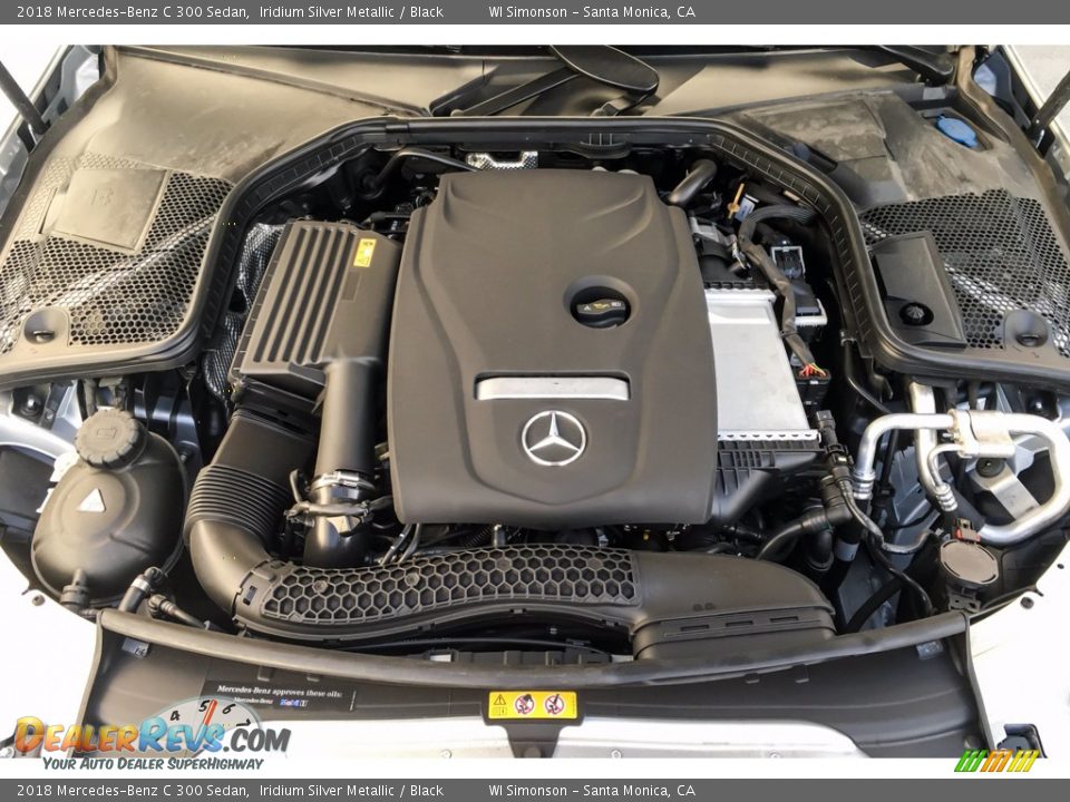2018 Mercedes-Benz C 300 Sedan Iridium Silver Metallic / Black Photo #8