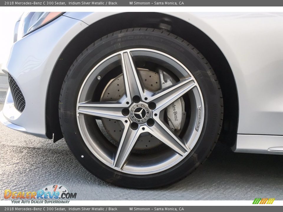 2018 Mercedes-Benz C 300 Sedan Iridium Silver Metallic / Black Photo #9