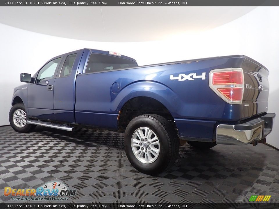 2014 Ford F150 XLT SuperCab 4x4 Blue Jeans / Steel Grey Photo #10