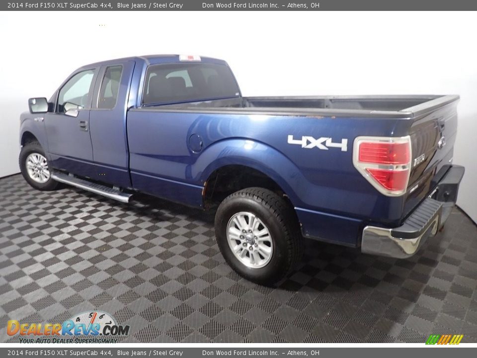 2014 Ford F150 XLT SuperCab 4x4 Blue Jeans / Steel Grey Photo #11