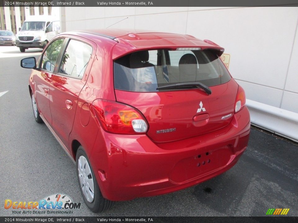 2014 Mitsubishi Mirage DE Infrared / Black Photo #3