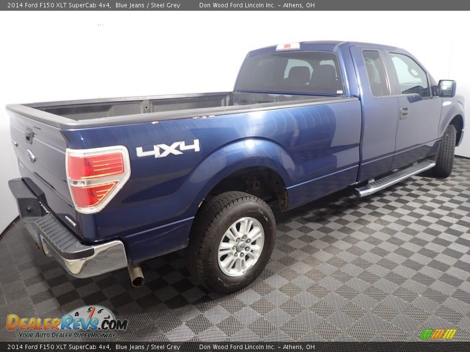 2014 Ford F150 XLT SuperCab 4x4 Blue Jeans / Steel Grey Photo #14