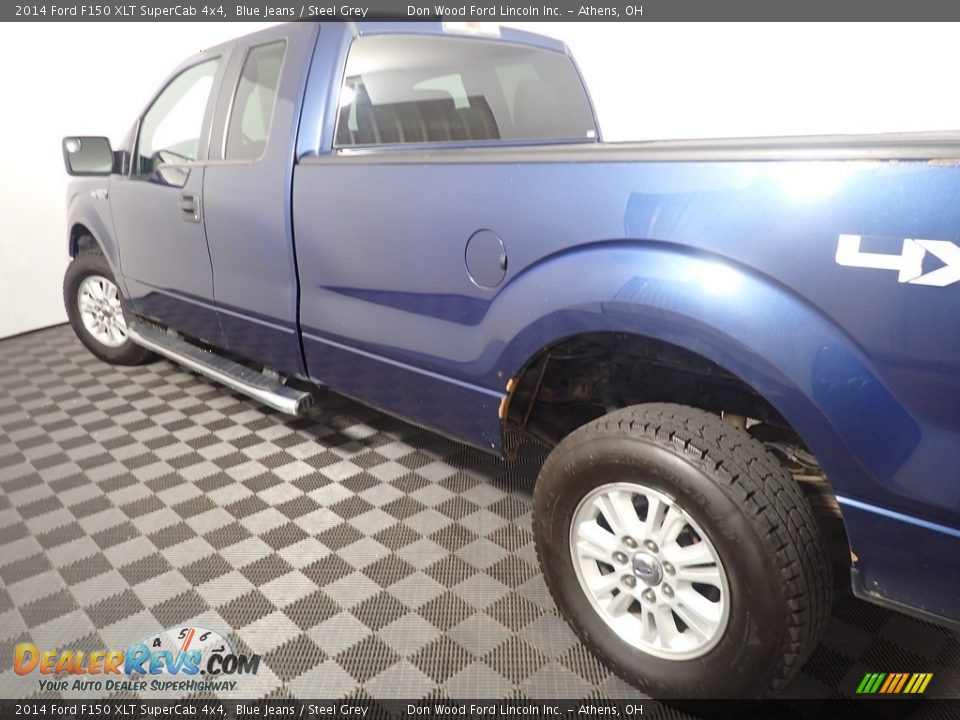 2014 Ford F150 XLT SuperCab 4x4 Blue Jeans / Steel Grey Photo #15