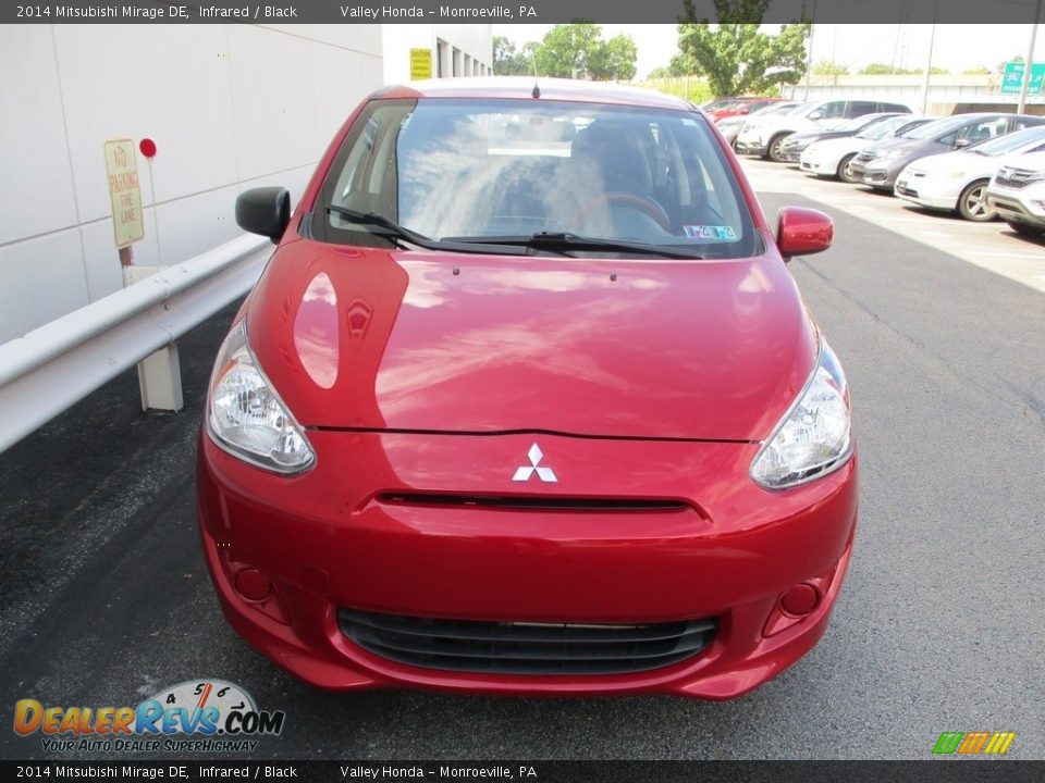 2014 Mitsubishi Mirage DE Infrared / Black Photo #8