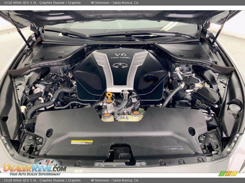 2018 Infiniti Q50 3.0t 3.0 Liter Twin-Turbocharged DOHC 24-Valve VVT V6 Engine Photo #9