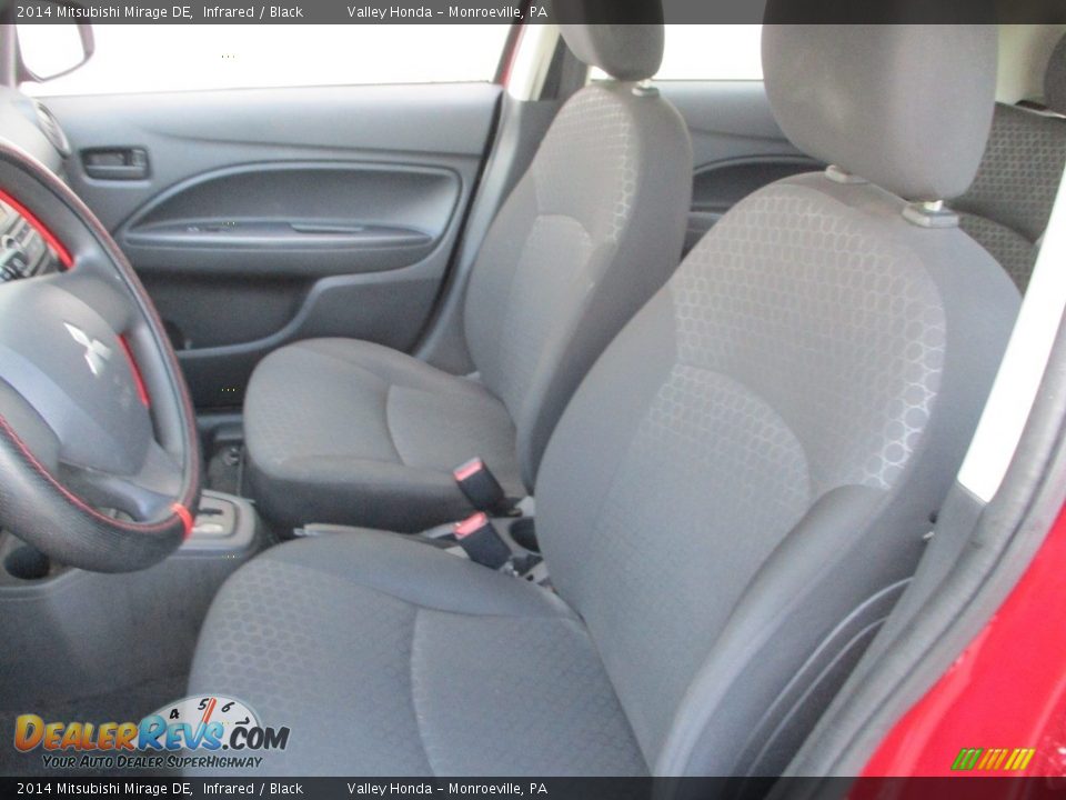 2014 Mitsubishi Mirage DE Infrared / Black Photo #10