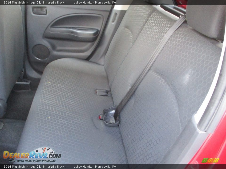 2014 Mitsubishi Mirage DE Infrared / Black Photo #11