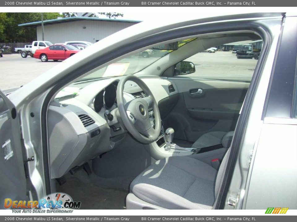 2008 Chevrolet Malibu LS Sedan Silverstone Metallic / Titanium Gray Photo #6